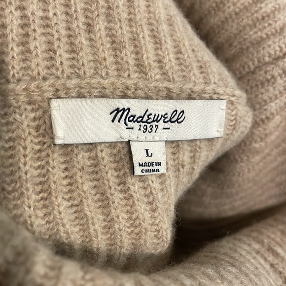 Madewell Rib Knit Turtleneck Wool Sweater Dress - Picture 5 of 8